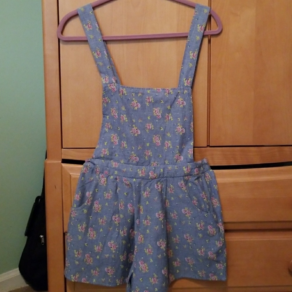 Top Shop Blue Floral Romper